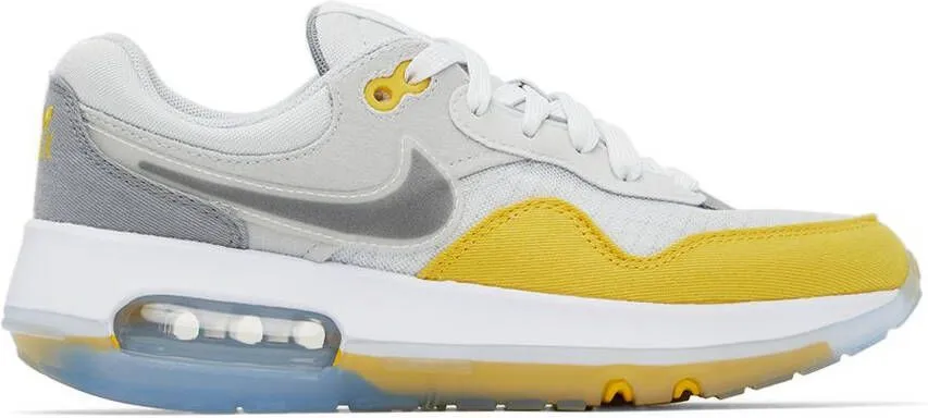 Nike Kids Grey & Yellow Air Max Motif Big Kids Sneakers