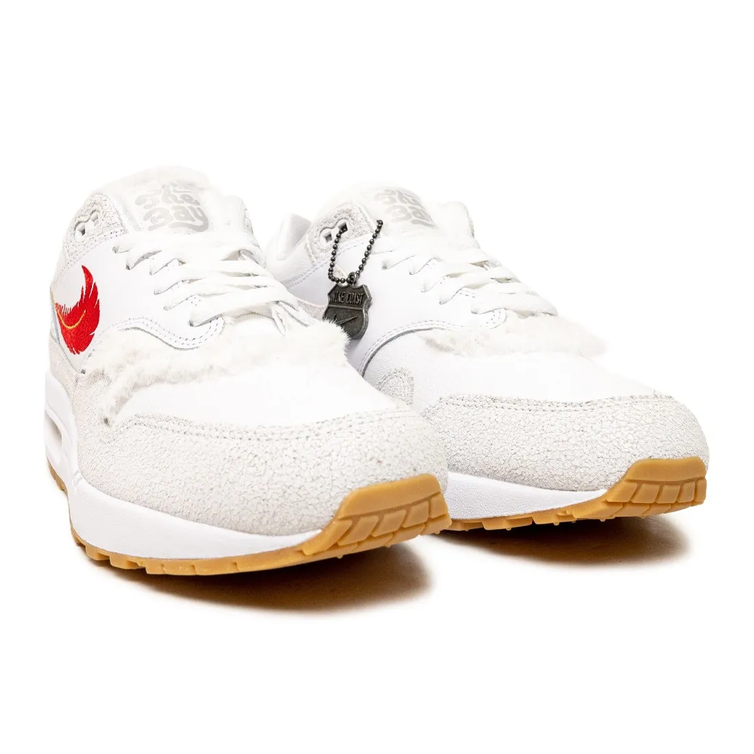 Nike Men Air Max 1 Prm  (white / university red)