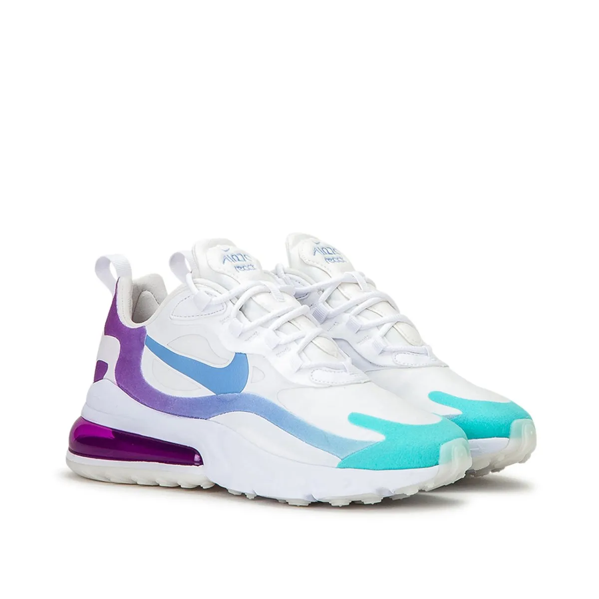 Nike WMNS Air Max 270 React (White / Blue / Purple)