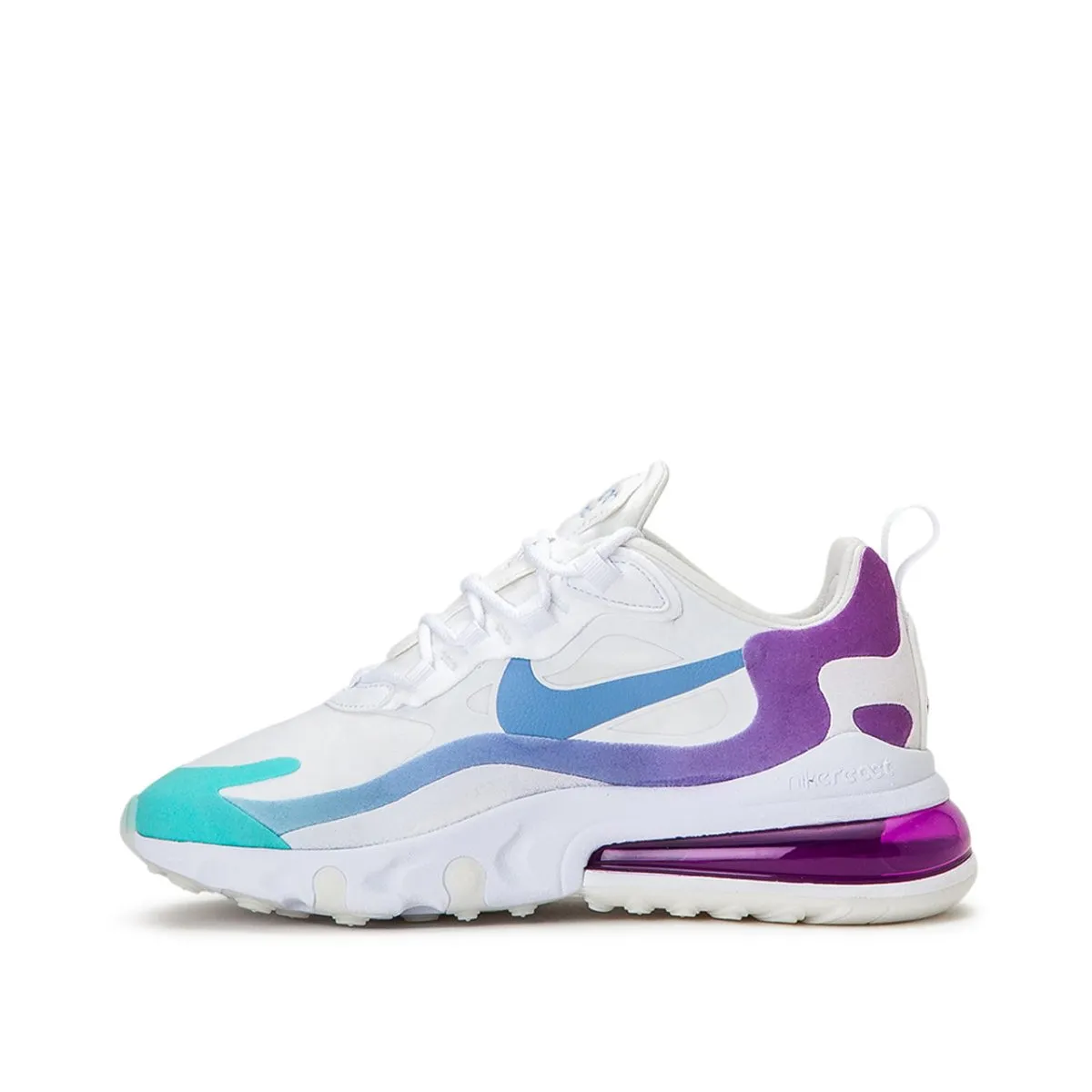 Nike WMNS Air Max 270 React (White / Blue / Purple)