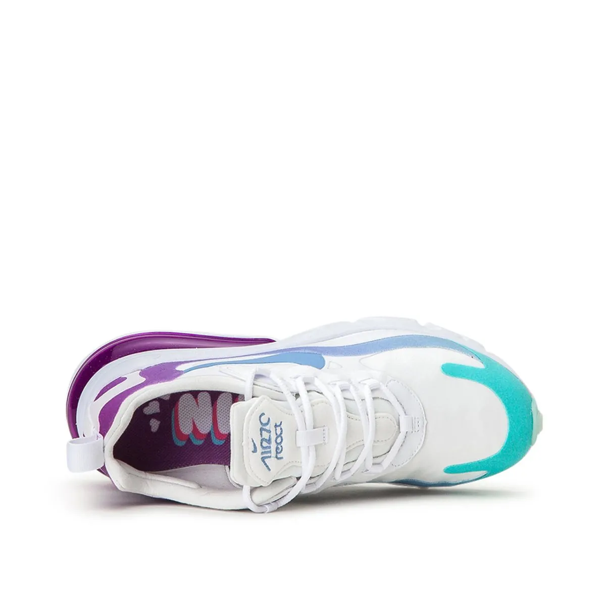 Nike WMNS Air Max 270 React (White / Blue / Purple)