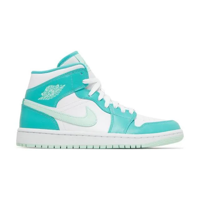 Nike Women's Air Jordan 1 Mid (Marine Green/ Washed Teal...