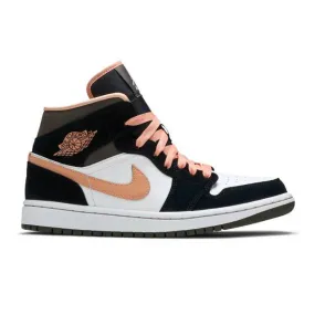 Nike Women's Air Jordan 1 Mid SE (Peach Mocha/ White/ Ap...