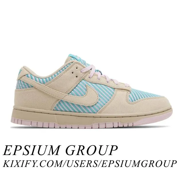 Nike women's dunk low (heat wave/ cream/ multi-color/ sanddrift/ dusty cactus/ pink foam) sizes 5-12 hf5077-902