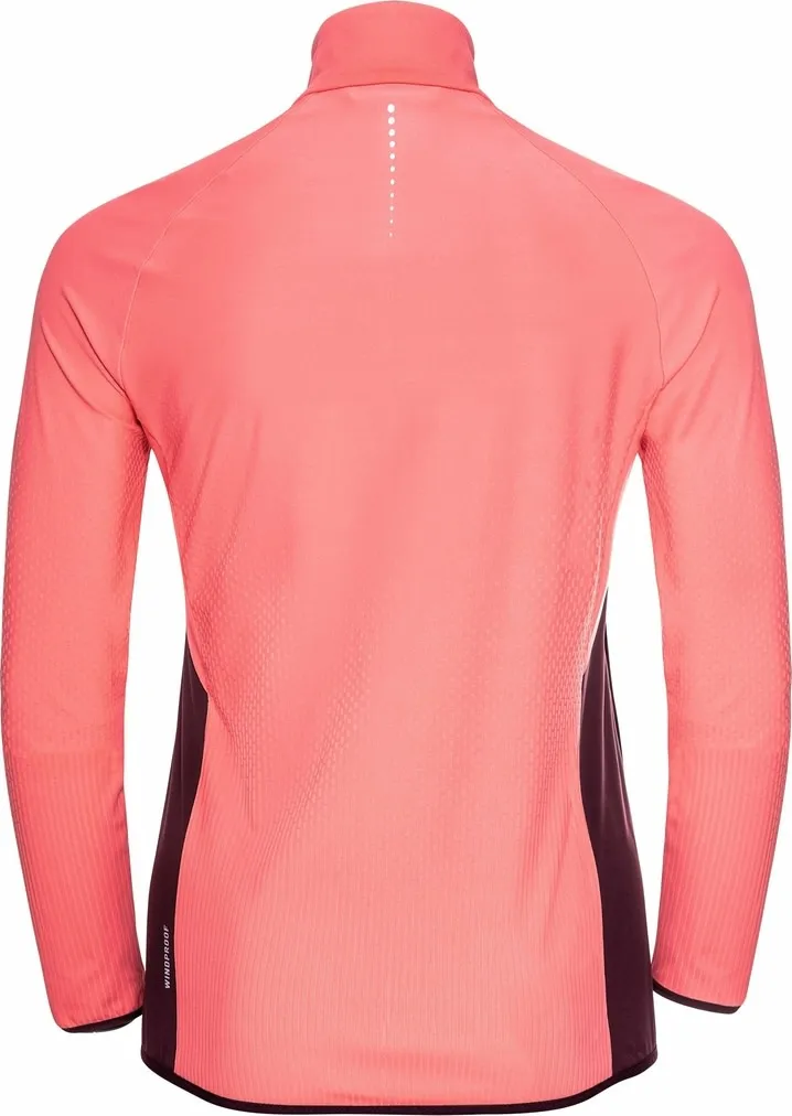 Odlo Women's Zeroweight Warm Hybrid Running Jacket Siesta/Winetasting | Buy Odlo Women's Zeroweight Warm Hybrid Runnin