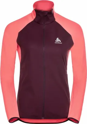 Odlo Women's Zeroweight Warm Hybrid Running Jacket Siesta/Winetasting | Buy Odlo Women's Zeroweight Warm Hybrid Runnin