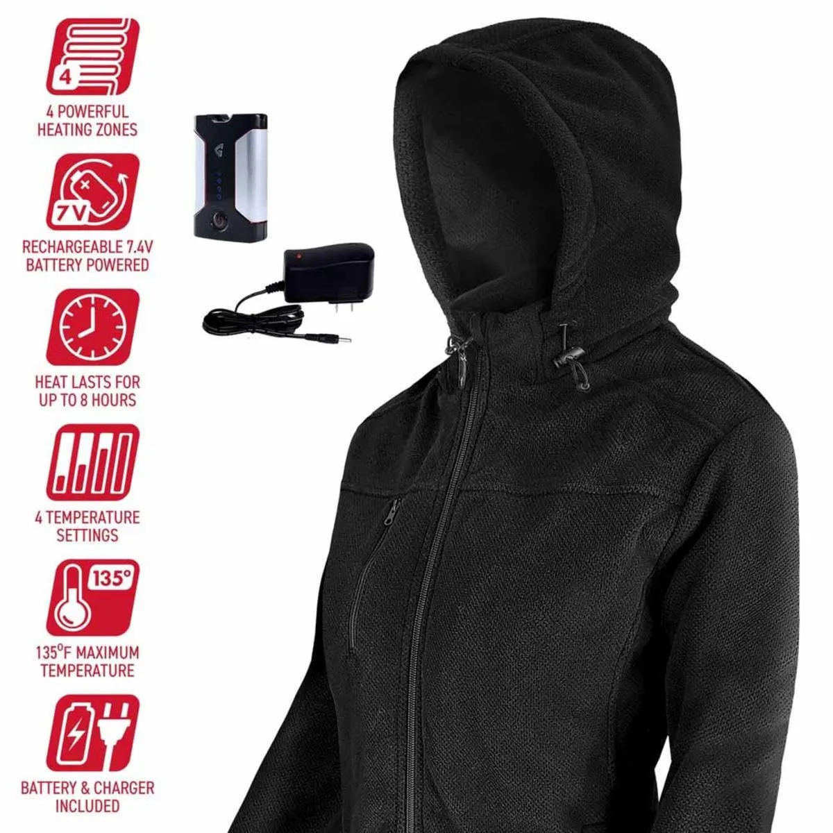 Open Box Gerbing 7V Women's Thermite Fleece Heated Jacket 2.0