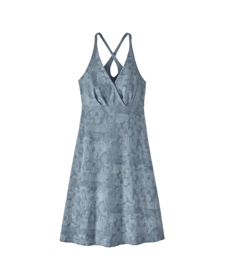 Patagonia Amber Dawn Dress-Channeling Spring: Light Plume Grey