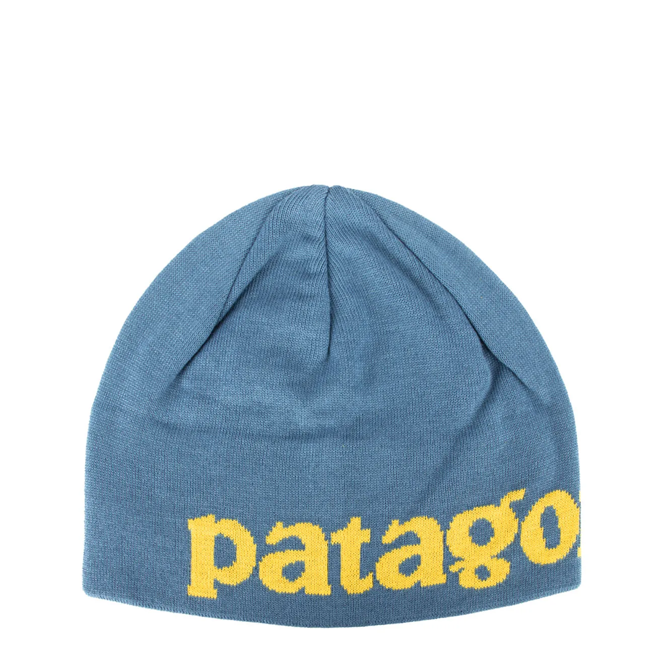 Patagonia Beanie Hat Logo Belwe Knit: Wavy Blue