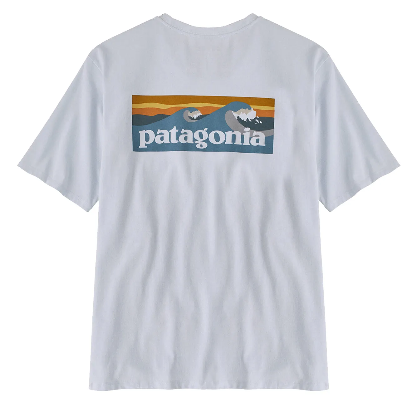 Patagonia Boardshort Logo Pocket Responsibili-Tee White