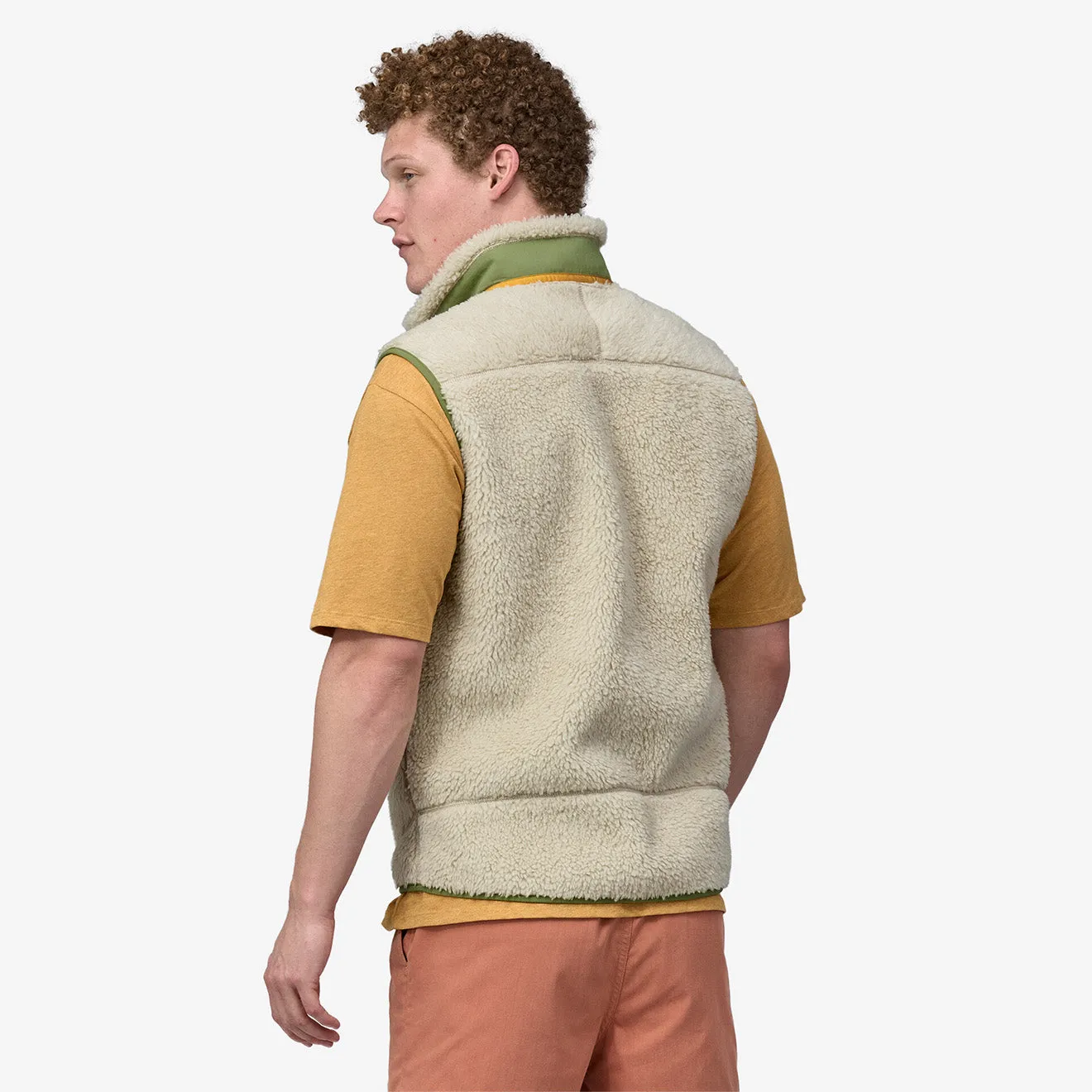 Patagonia Classic Retro-X Fleece Vest Dark Natural w/Buckhorn Green