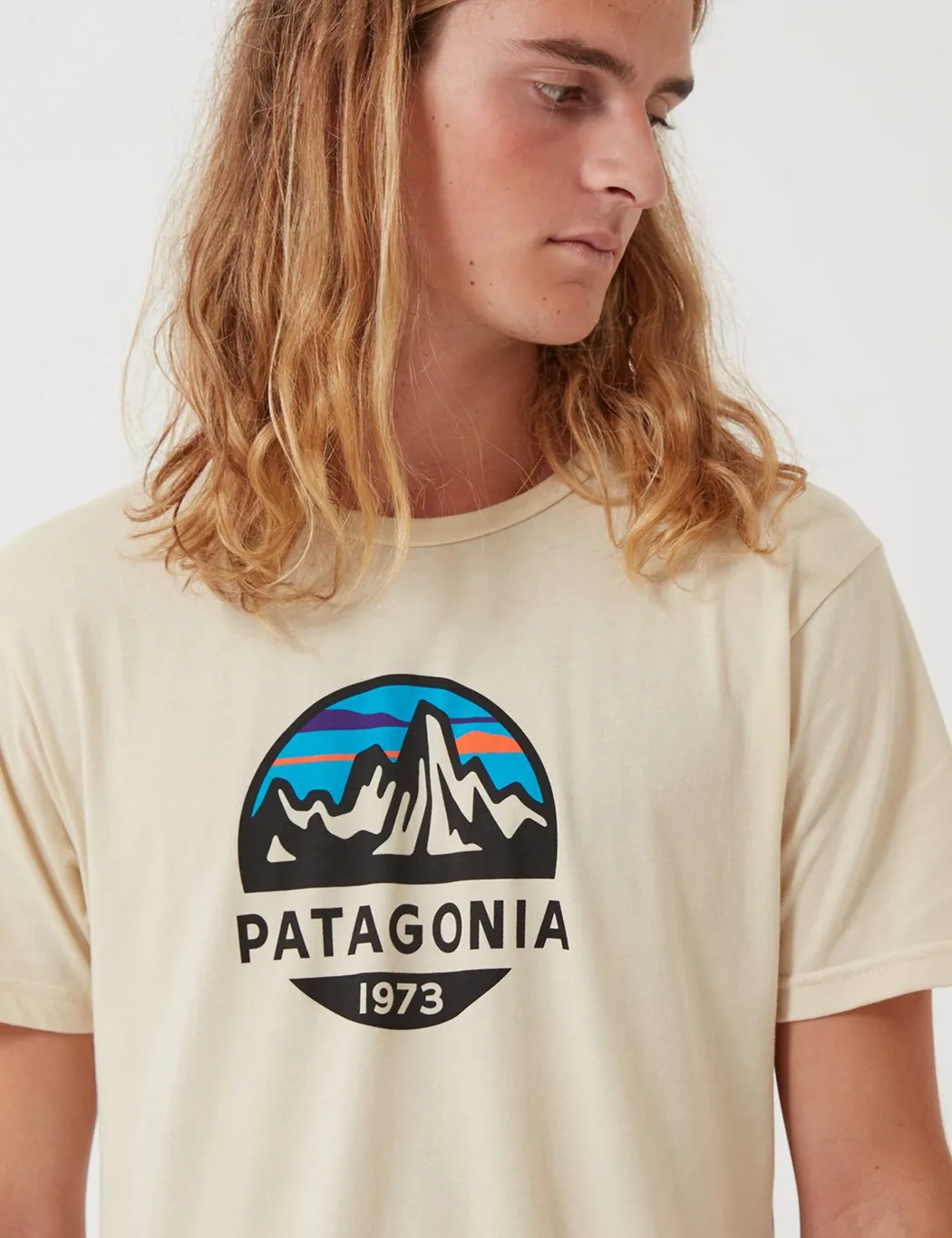 Patagonia Fitz Roy Scope Organic T-Shirt - Oyster White