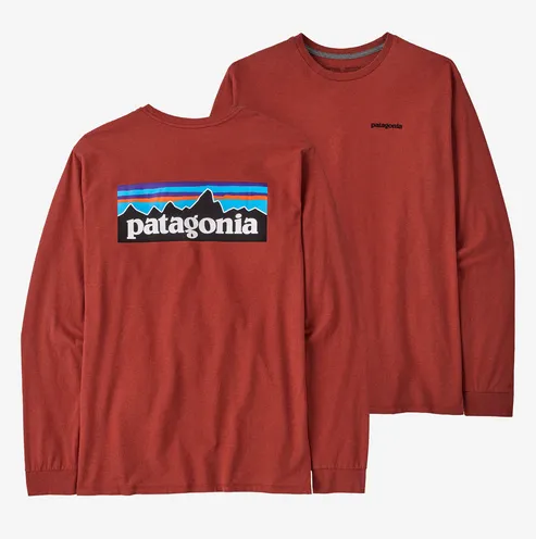 Patagonia Long Sleeve P-6 Logo Responsibili-Tee