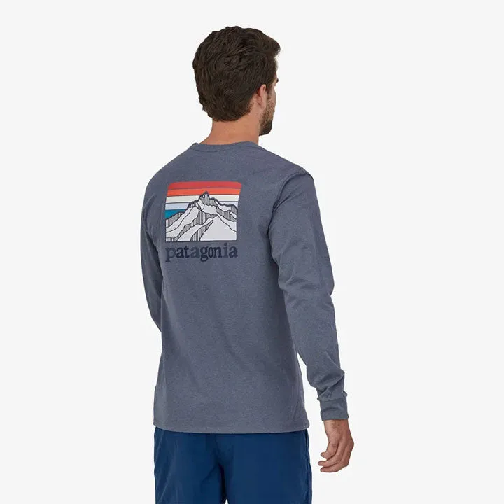 Patagonia Long-Sleeved Line Logo Ridge Responsibili-Tee Mens