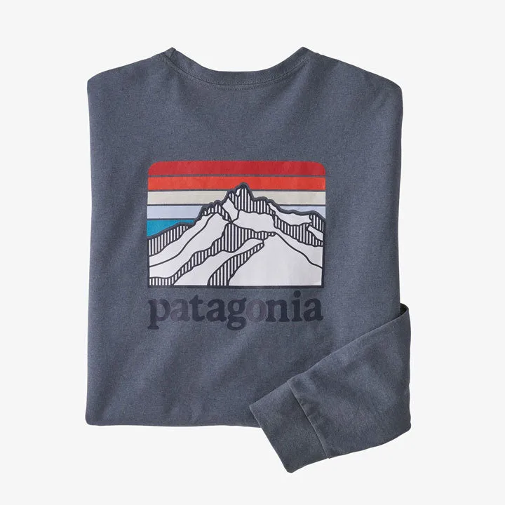 Patagonia Long-Sleeved Line Logo Ridge Responsibili-Tee Mens