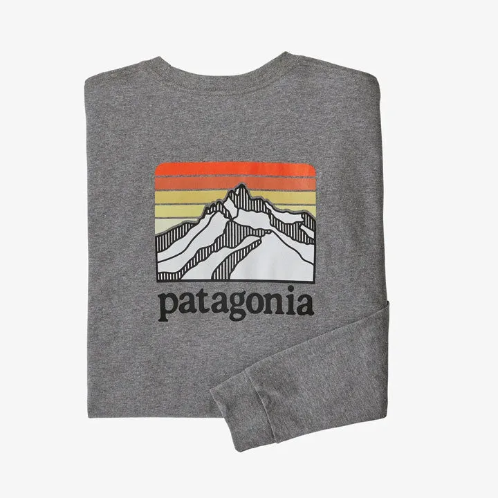 Patagonia Long-Sleeved Line Logo Ridge Responsibili-Tee Mens