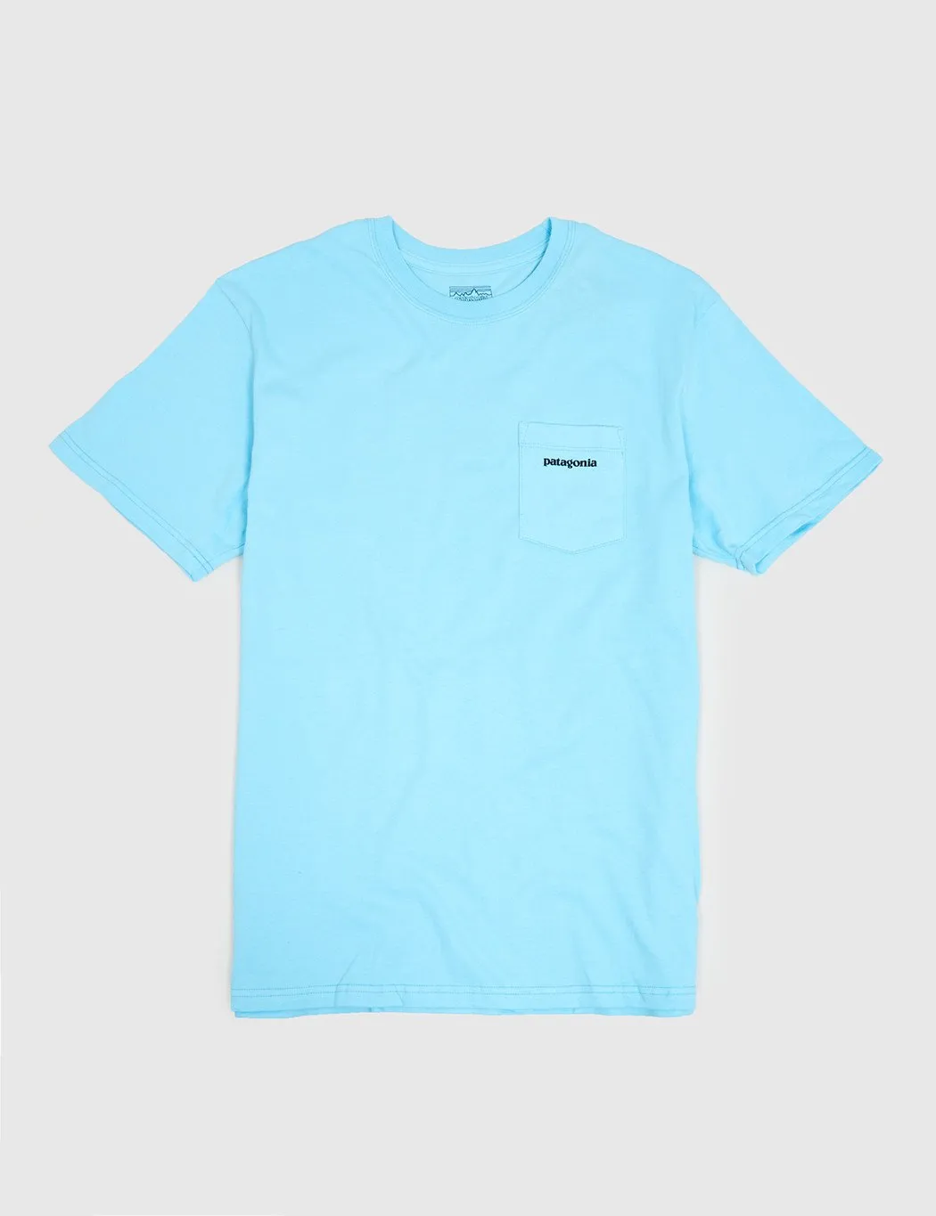 Patagonia P-6 Logo Pocket T-Shirt - Cuban Blue