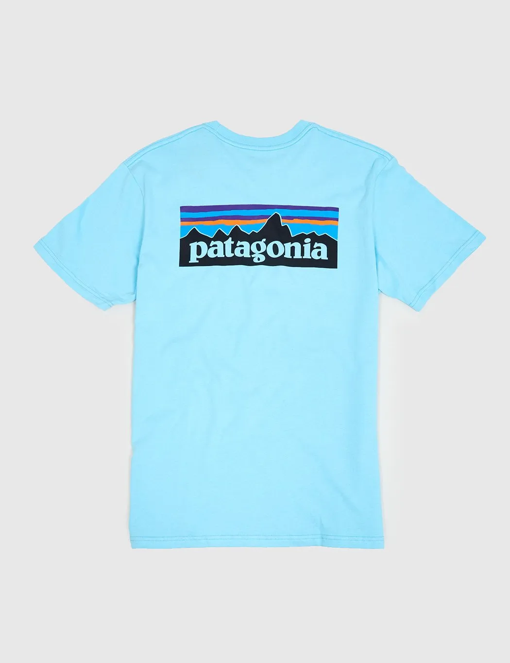 Patagonia P-6 Logo Pocket T-Shirt - Cuban Blue