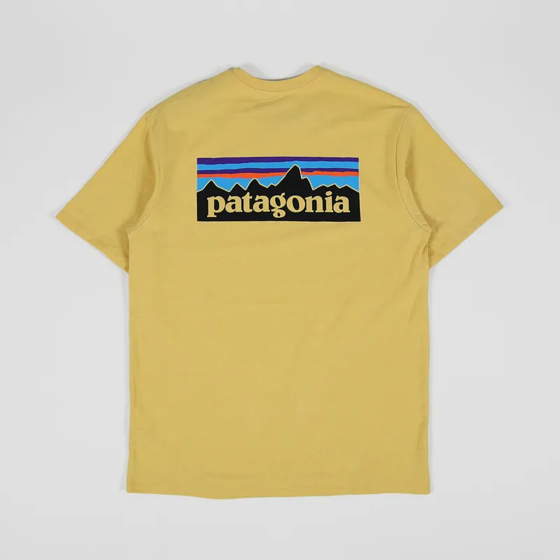 Patagonia P-6 Logo Responsibili-Tee Surfboard Yellow