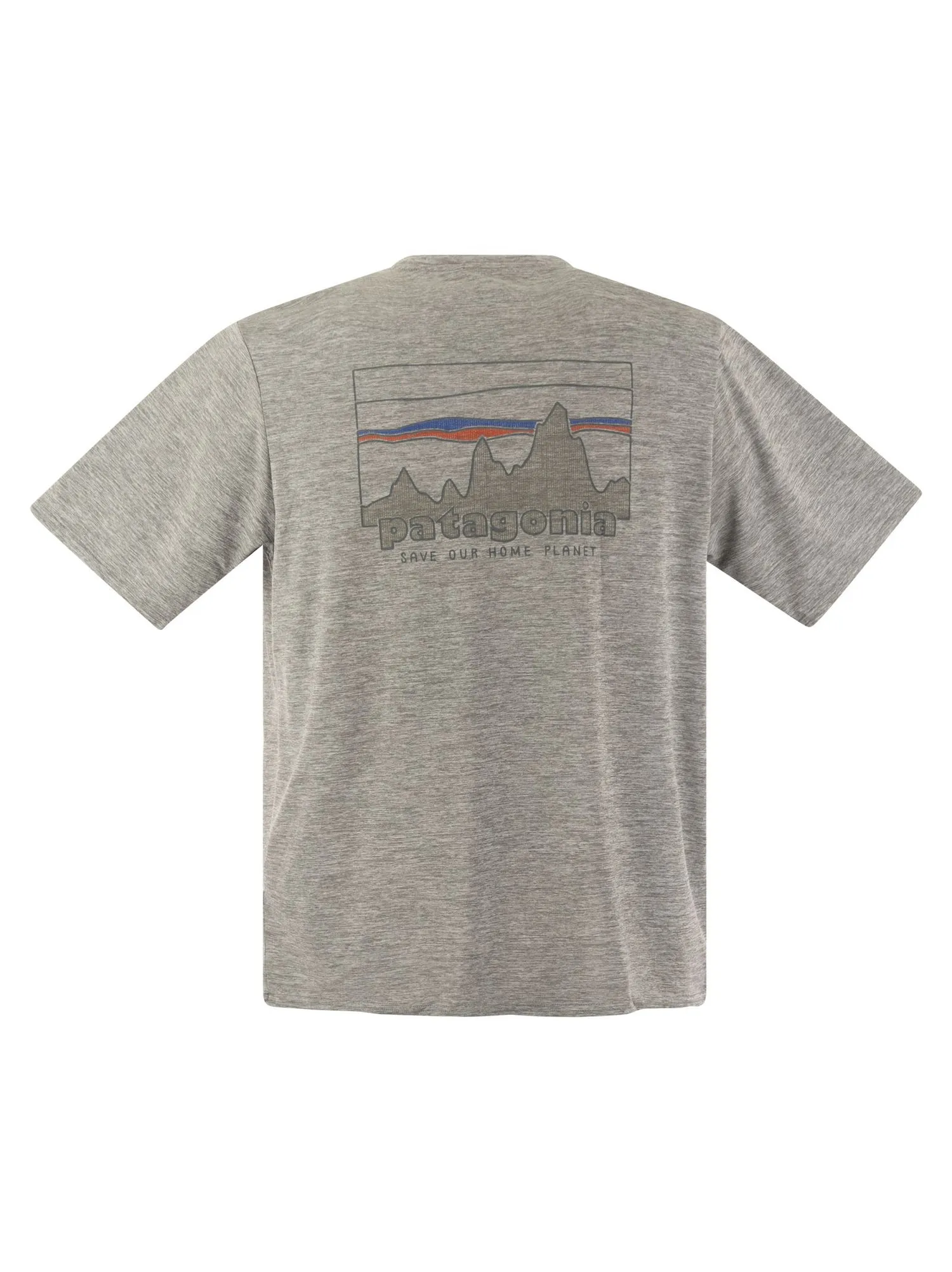 Patagonia    Patagonia T Shirt In Technical Fabric With Print On The Back