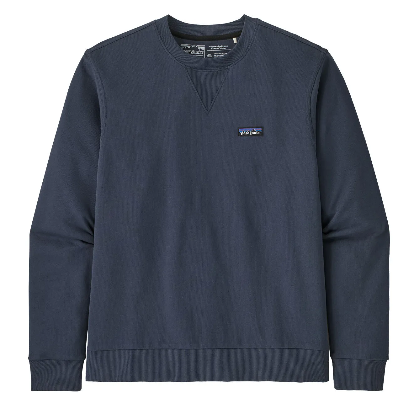 Patagonia Regenerative Organic Certified Cotton Crewneck Sweatshirt Smolder Blue