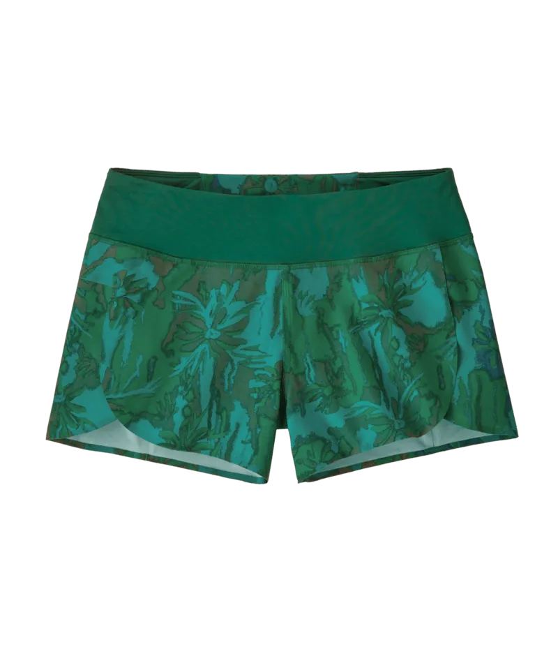 Patagonia Stretch Hydropeak Boardshorts-Cliffs and Waves: Conifer Green