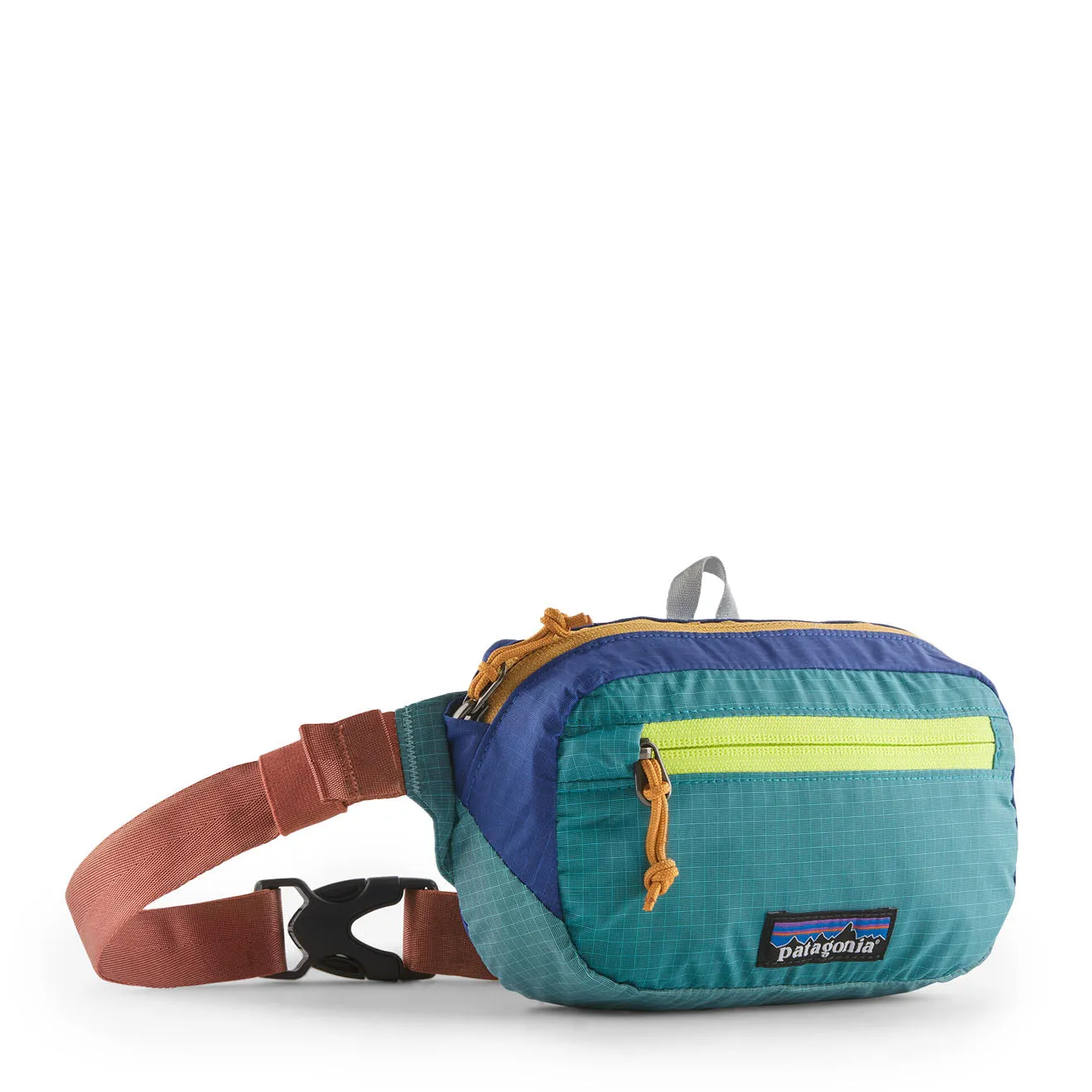 Patagonia Ultralight Black Hole Mini Hip Pack 1L Patchwork Subtidal Blue