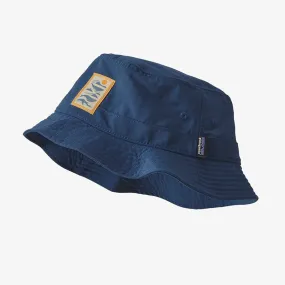 Patagonia Wavefarer Bucket Hat - Whale Tail Tubes: Stone Blue