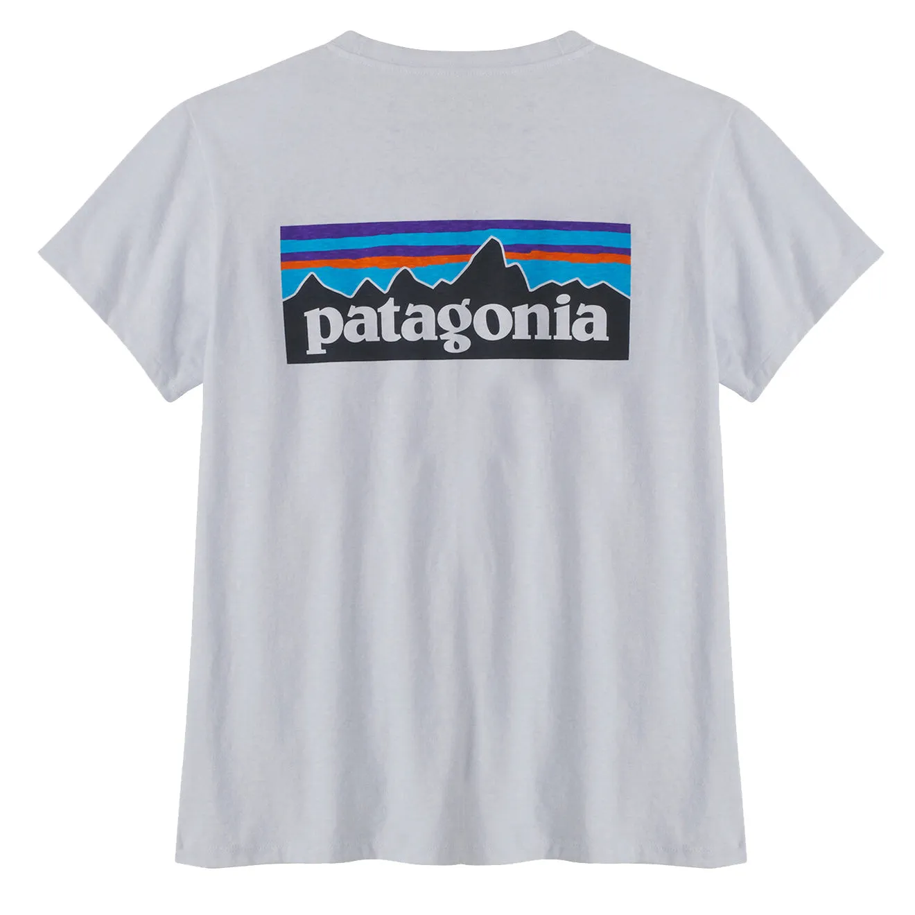 Patagonia Womens P-6 Logo Responsibili Tee White