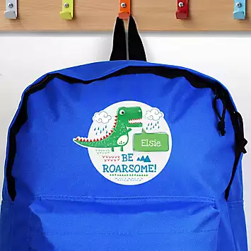 Personalised ’Be Roarsome’ Dinosaur Backpack | Kaleidoscope