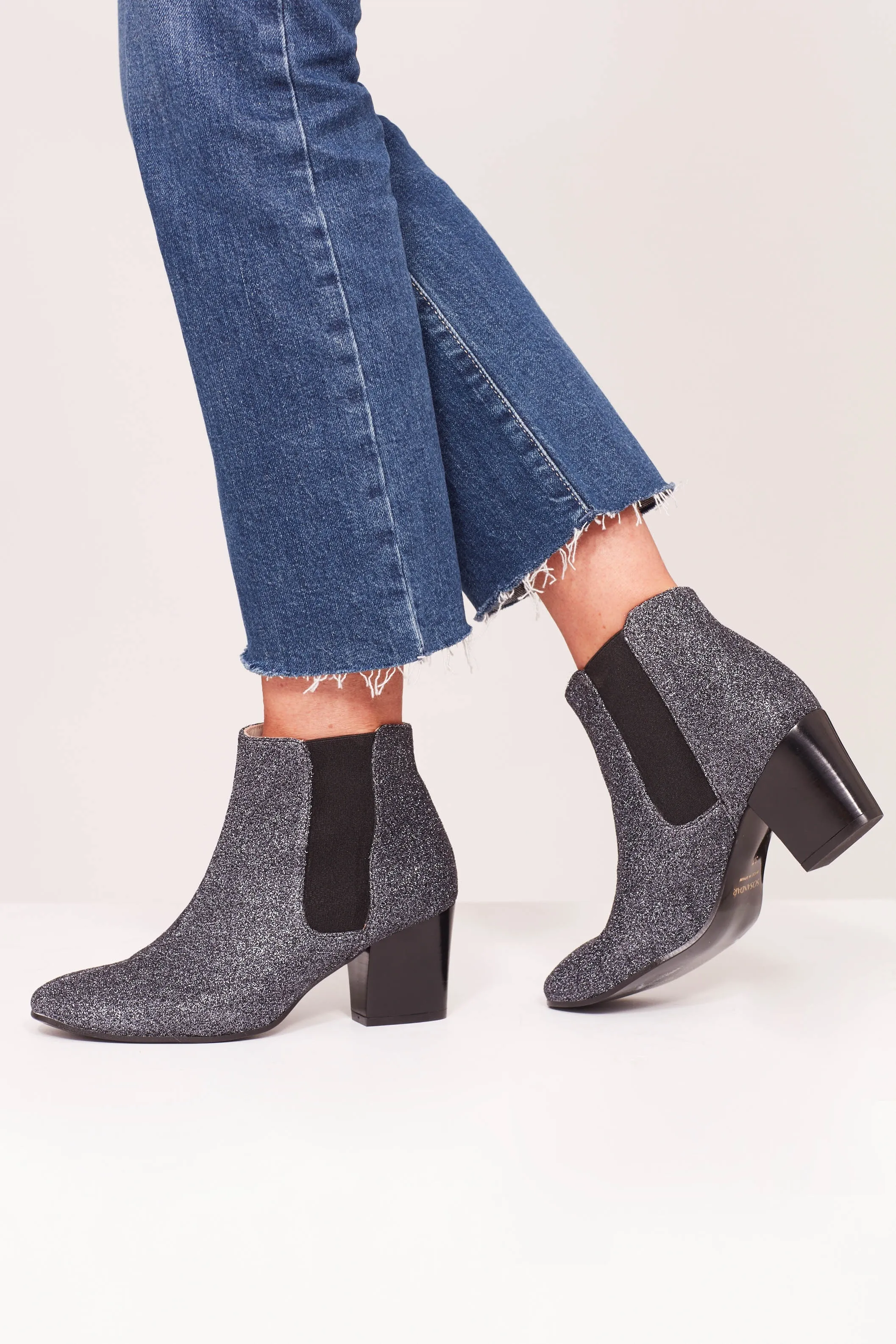 Pewter Metallic Chelsea Boot