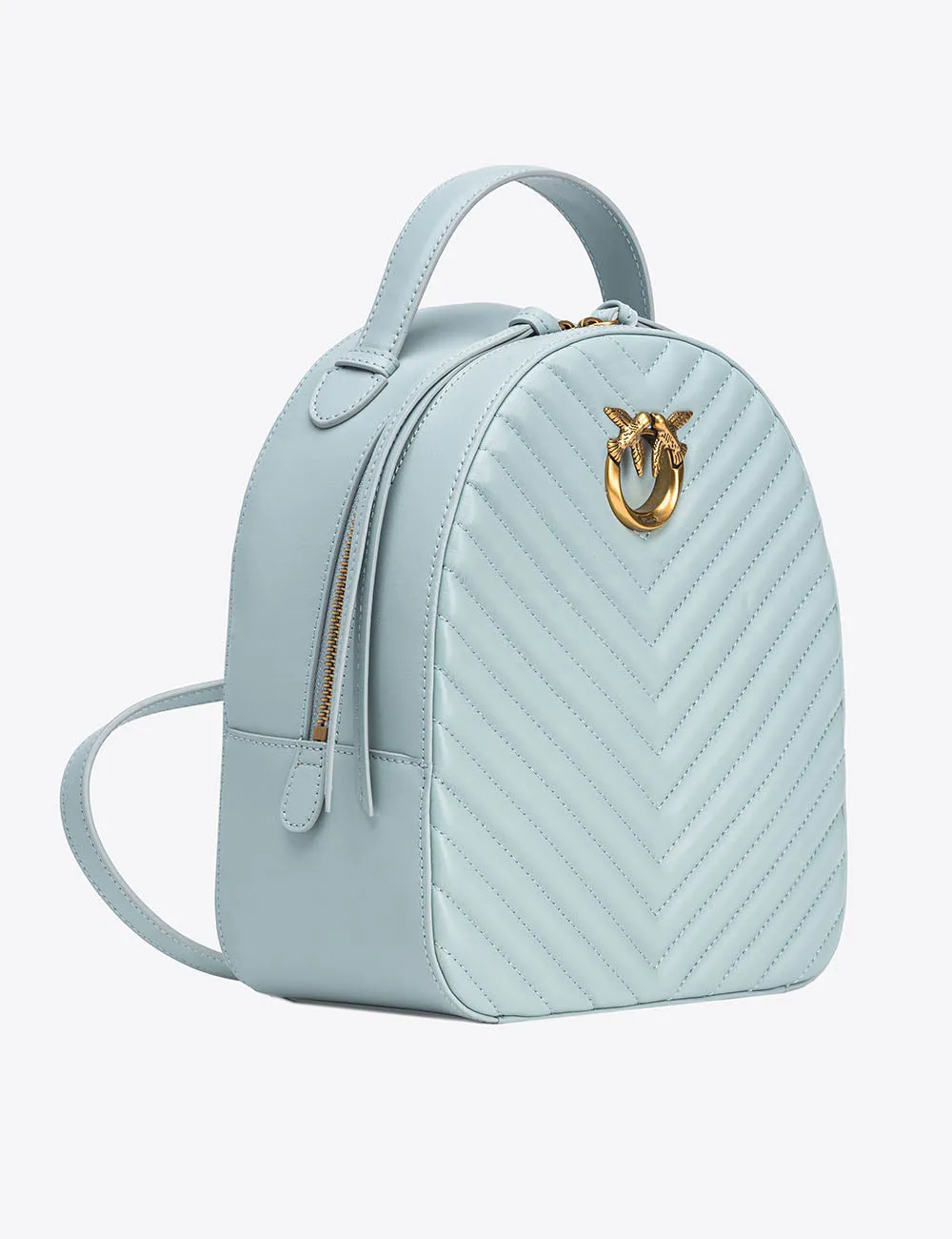 PINKO LOVE CLICK BACKPACK VITELLO NAPPATO CHEVRON