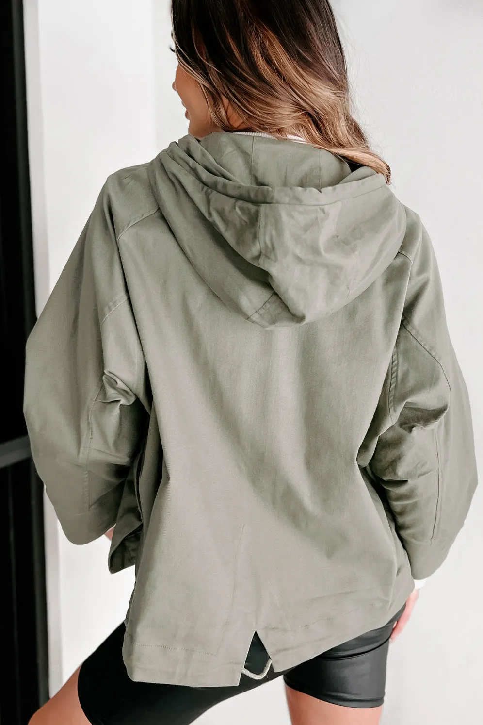 Portland Prepped Oversized Utility Jacket (Olive)