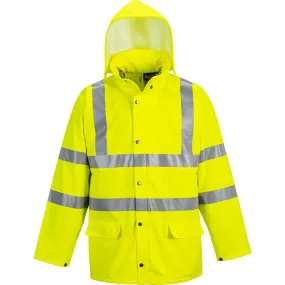 PortWest Class 3 Hi Vis Yellow Sealtex Ultra Unlined Rain Jacket US491