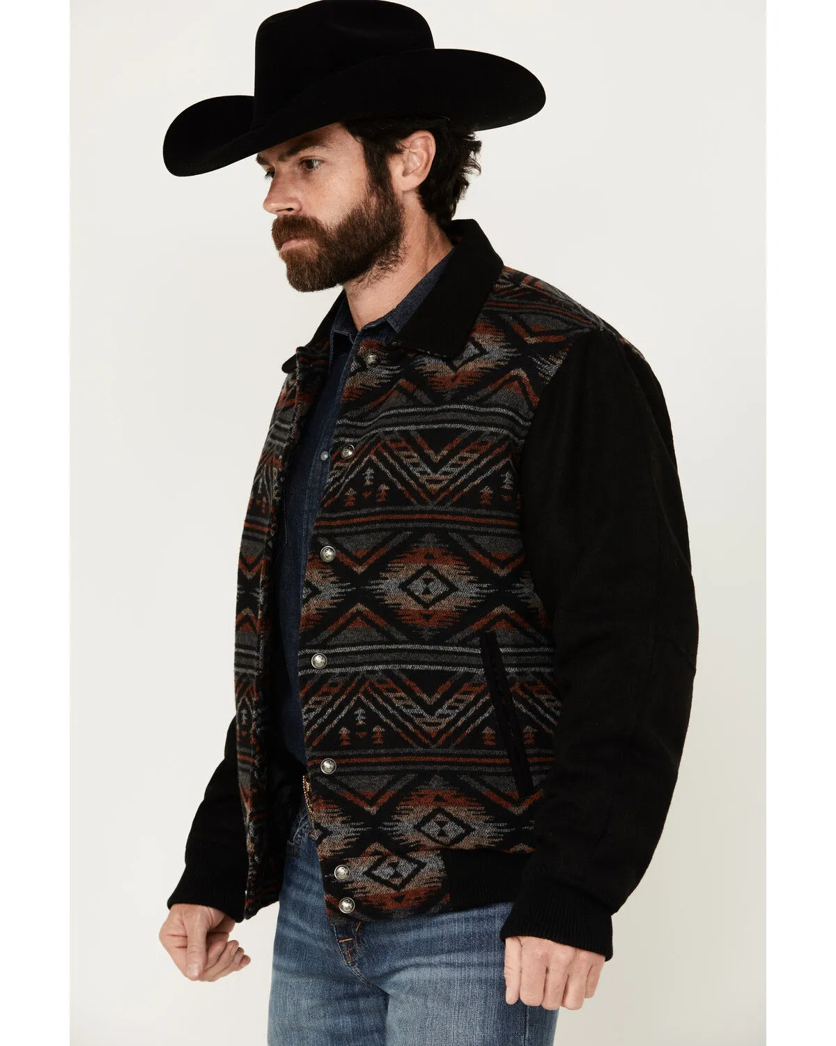 Product Name:  Cripple Creek Men's Navajo Blanket Snap Jacket