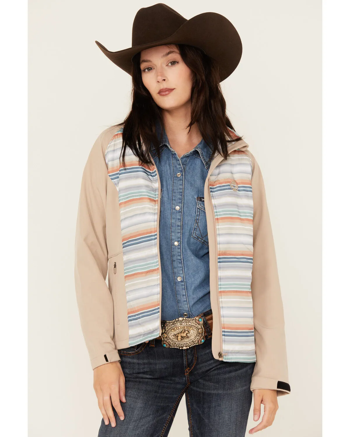 Product Name:  Hooey Women's Serape Striped Softshell Jacket