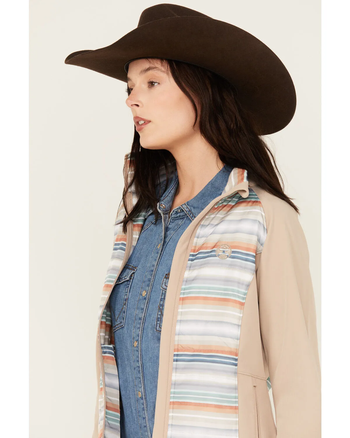 Product Name:  Hooey Women's Serape Striped Softshell Jacket