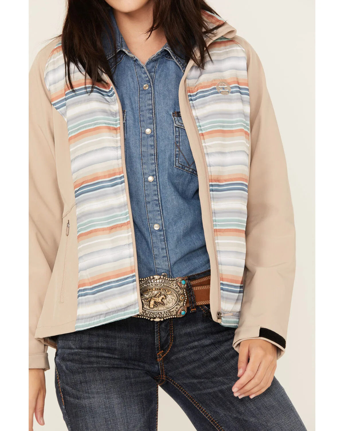 Product Name:  Hooey Women's Serape Striped Softshell Jacket