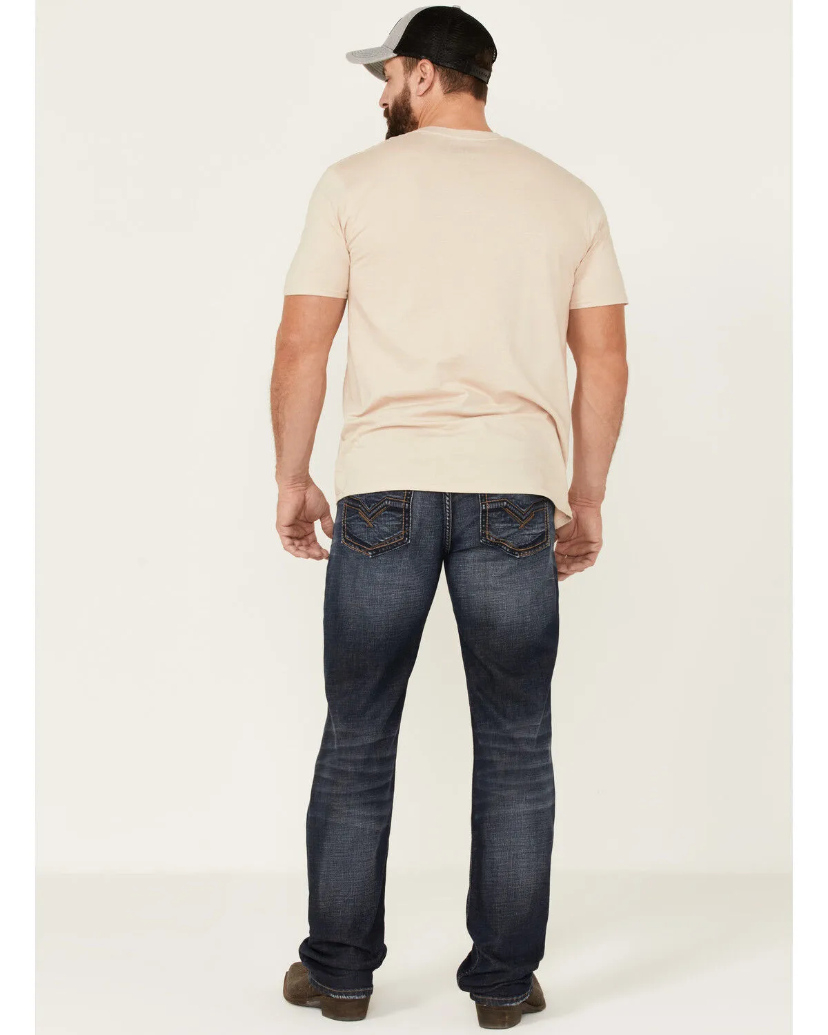 Product Name:  Moonshine Spirit Men's Wheelhouse Medium Dark Wash Stretch Slim Straight Jeans