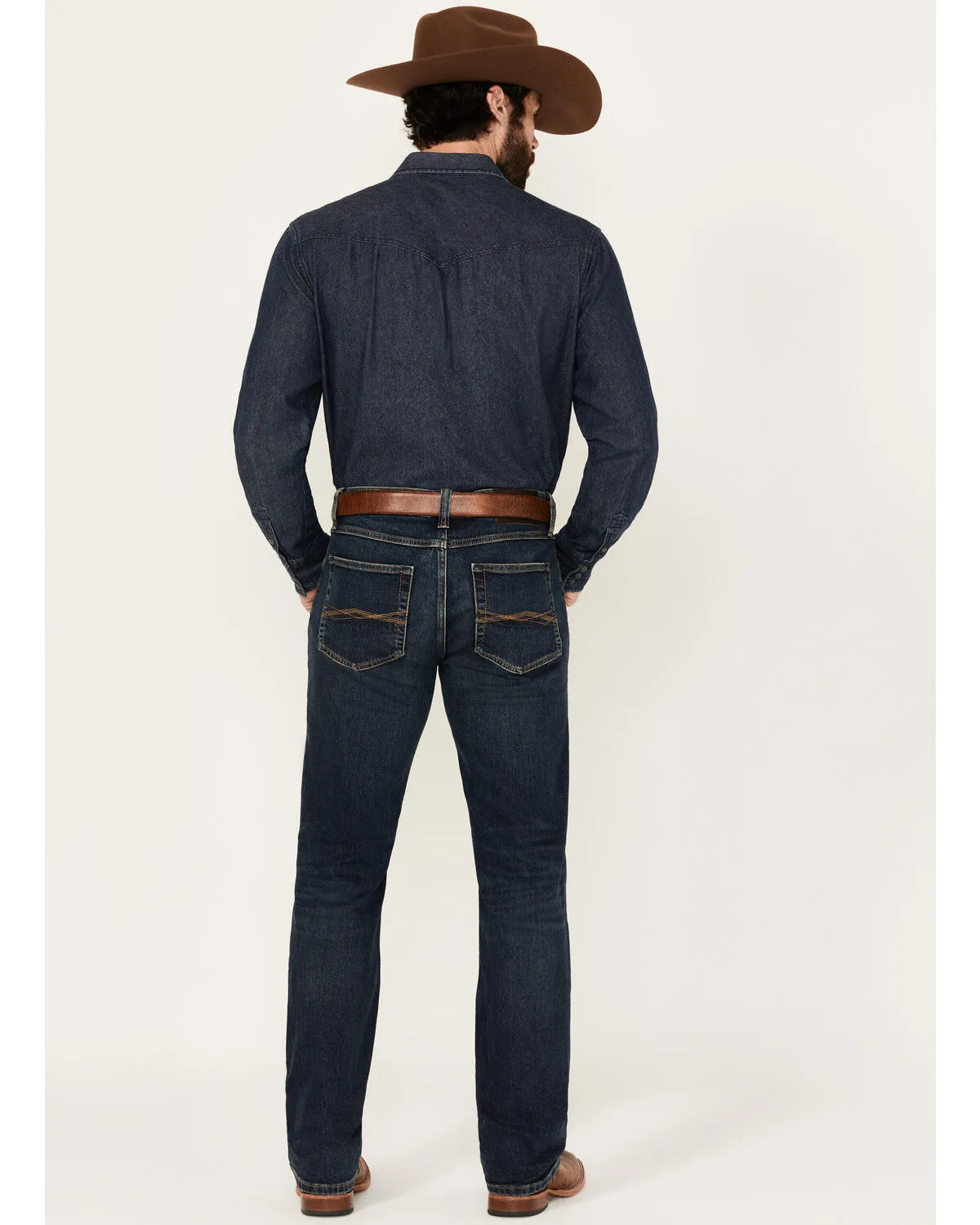 Product Name:  RANK 45® Men's Calico Dark Wash Slim Straight Stretch Denim Jeans