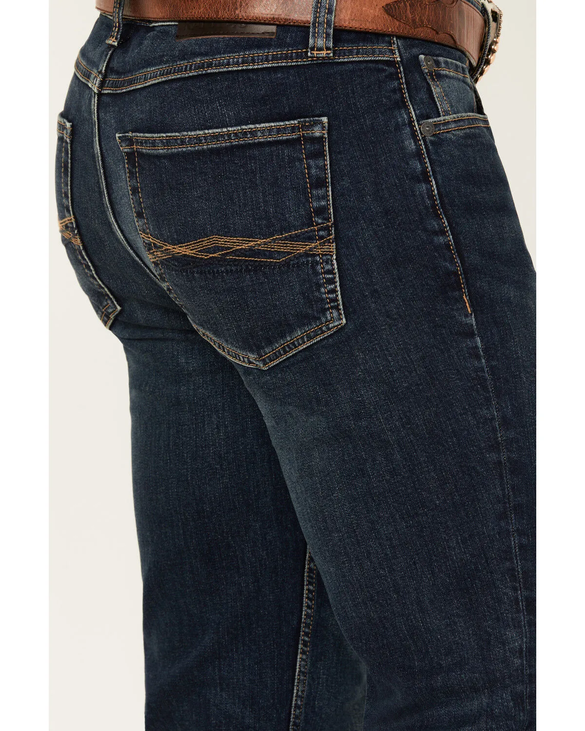 Product Name:  RANK 45® Men's Calico Dark Wash Slim Straight Stretch Denim Jeans