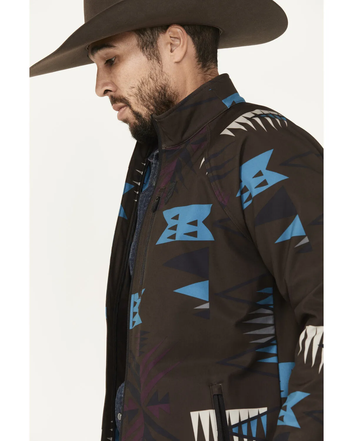 Product Name:  RANK 45® Men's Southwestern Print Softshell Jacket - Big