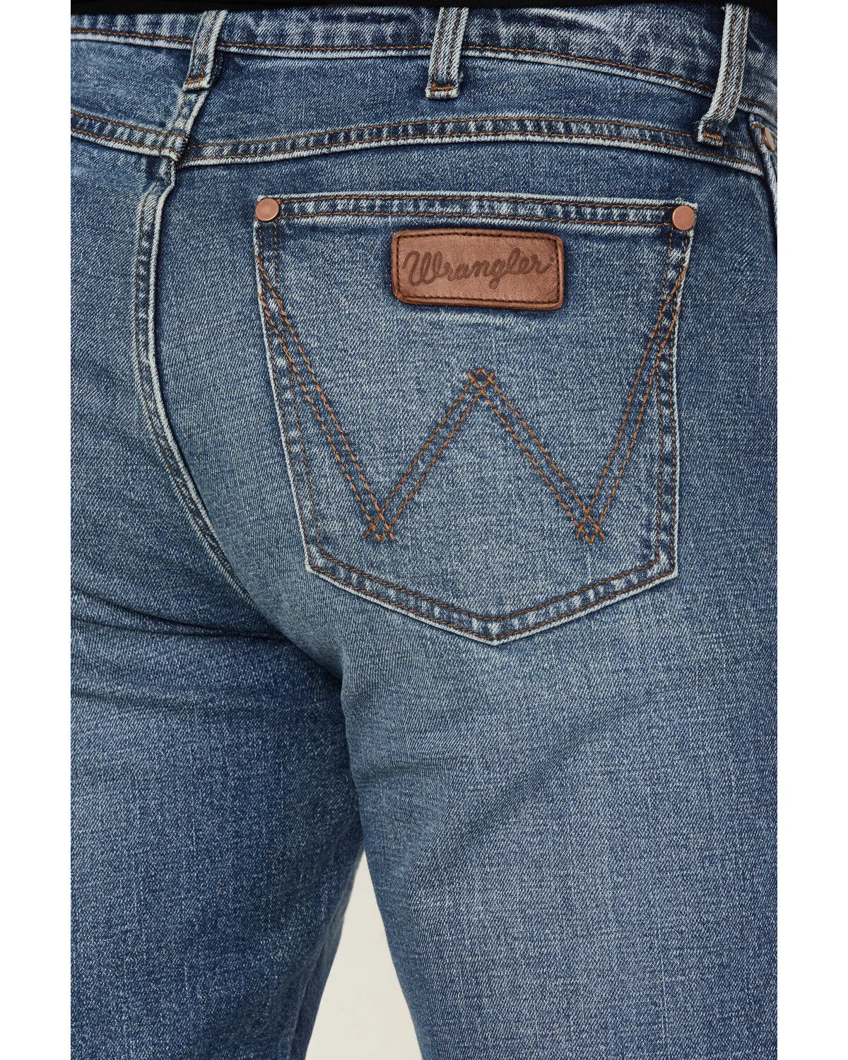 Product Name:  Wrangler Retro Men's 88MWZ Normande Medium Wash Slim Straight Stretch Denim Jeans - Long