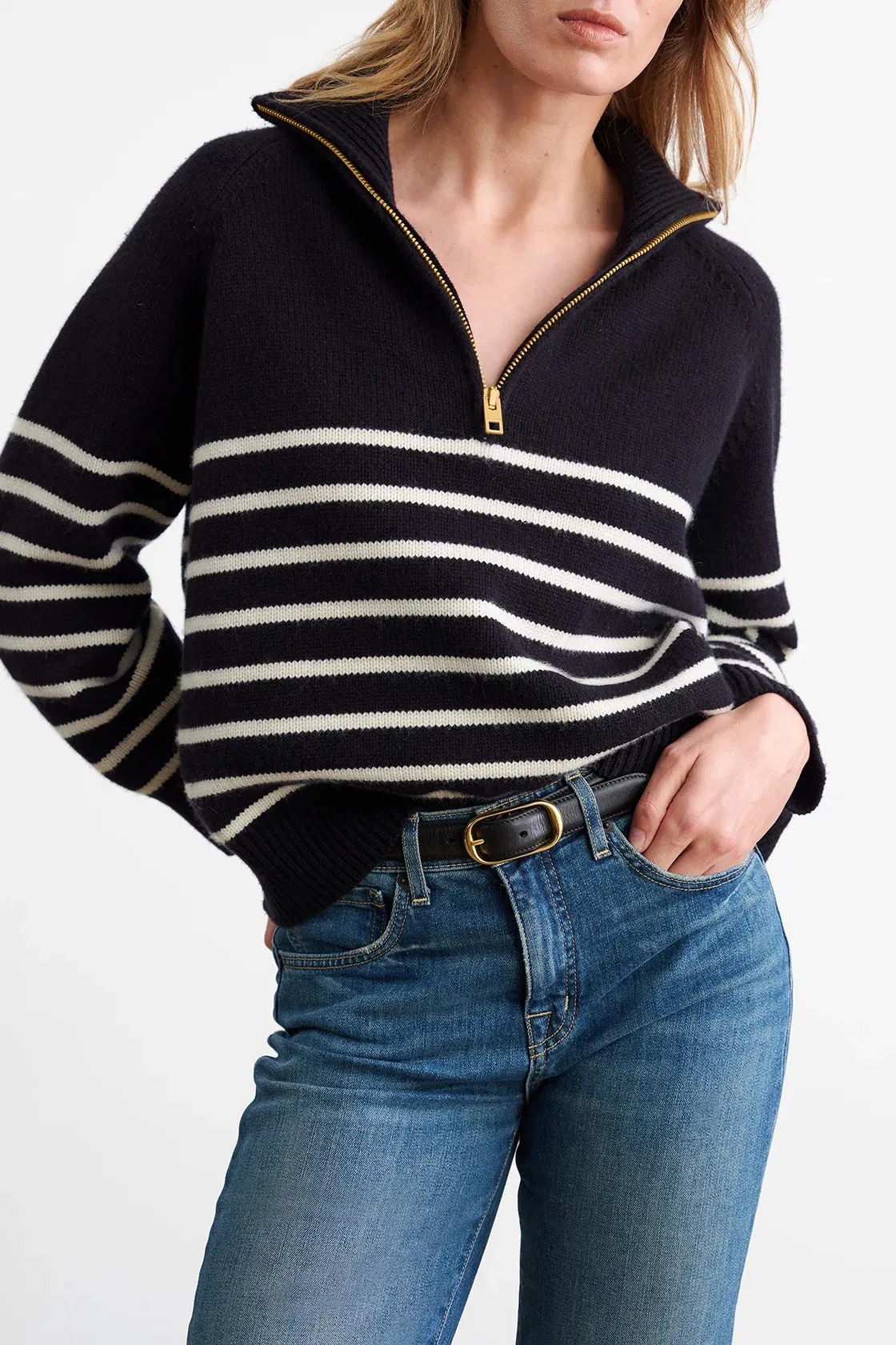 Pullover Ganze in Dark Navy/Ivory