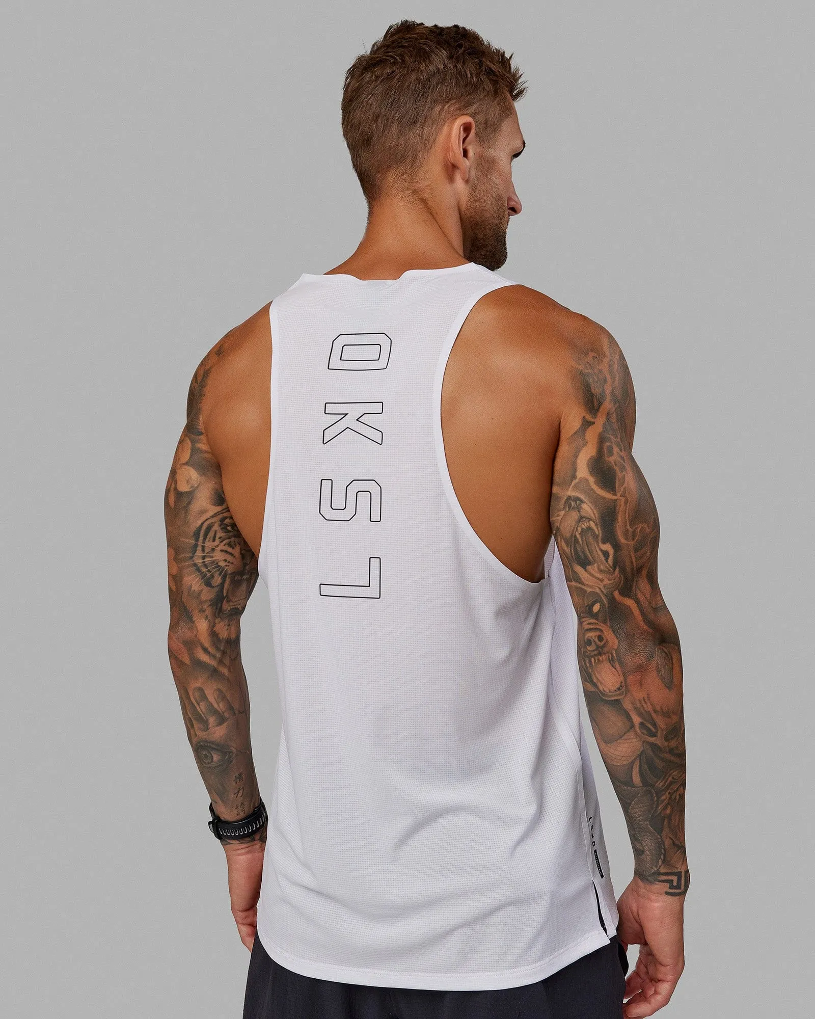 Race Day Tank - White