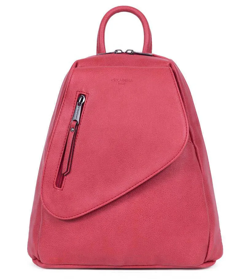 Raspberry women's synthetic backpack 315306