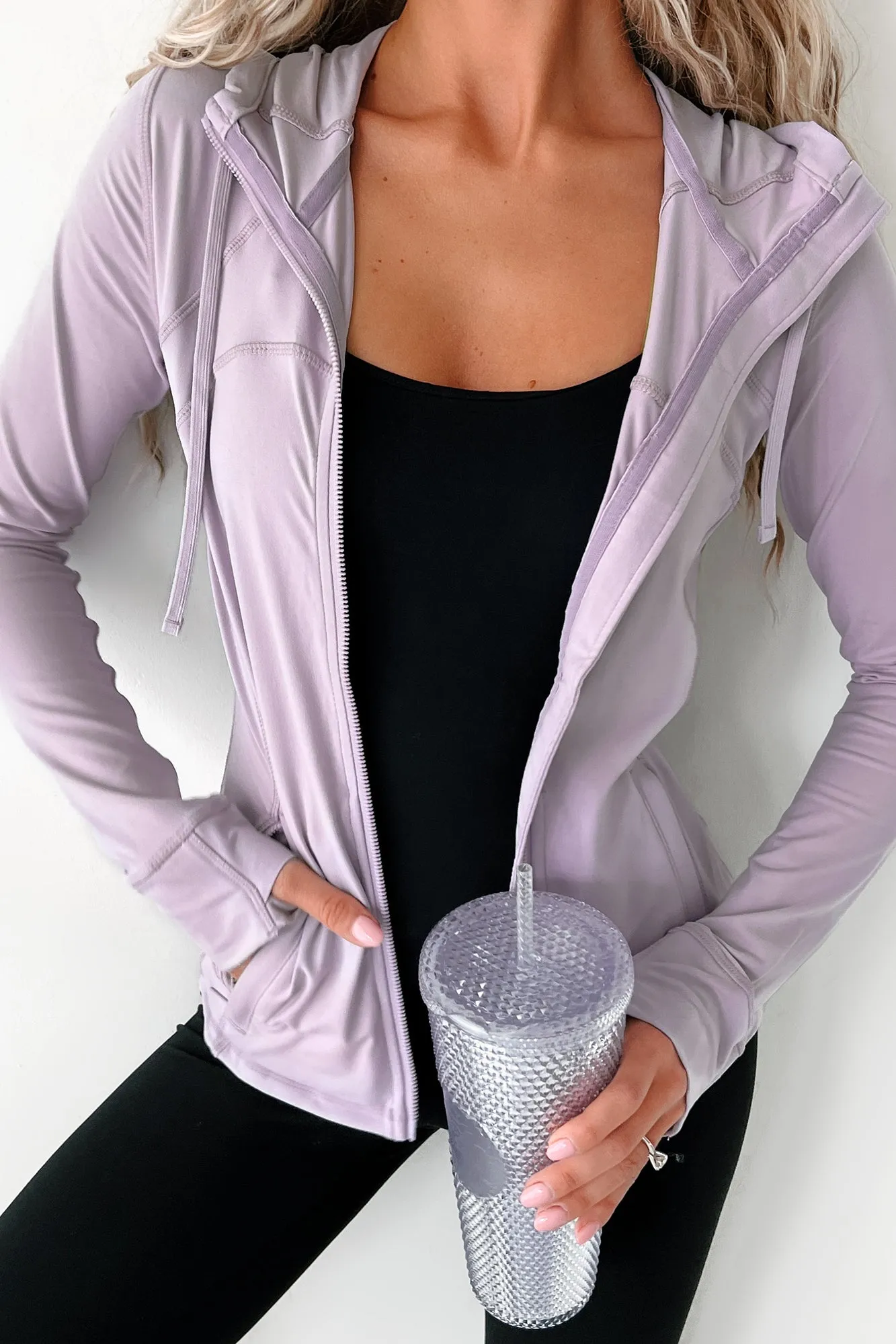 Ready, Set, Move Hooded Athletic Jacket (Lavender)