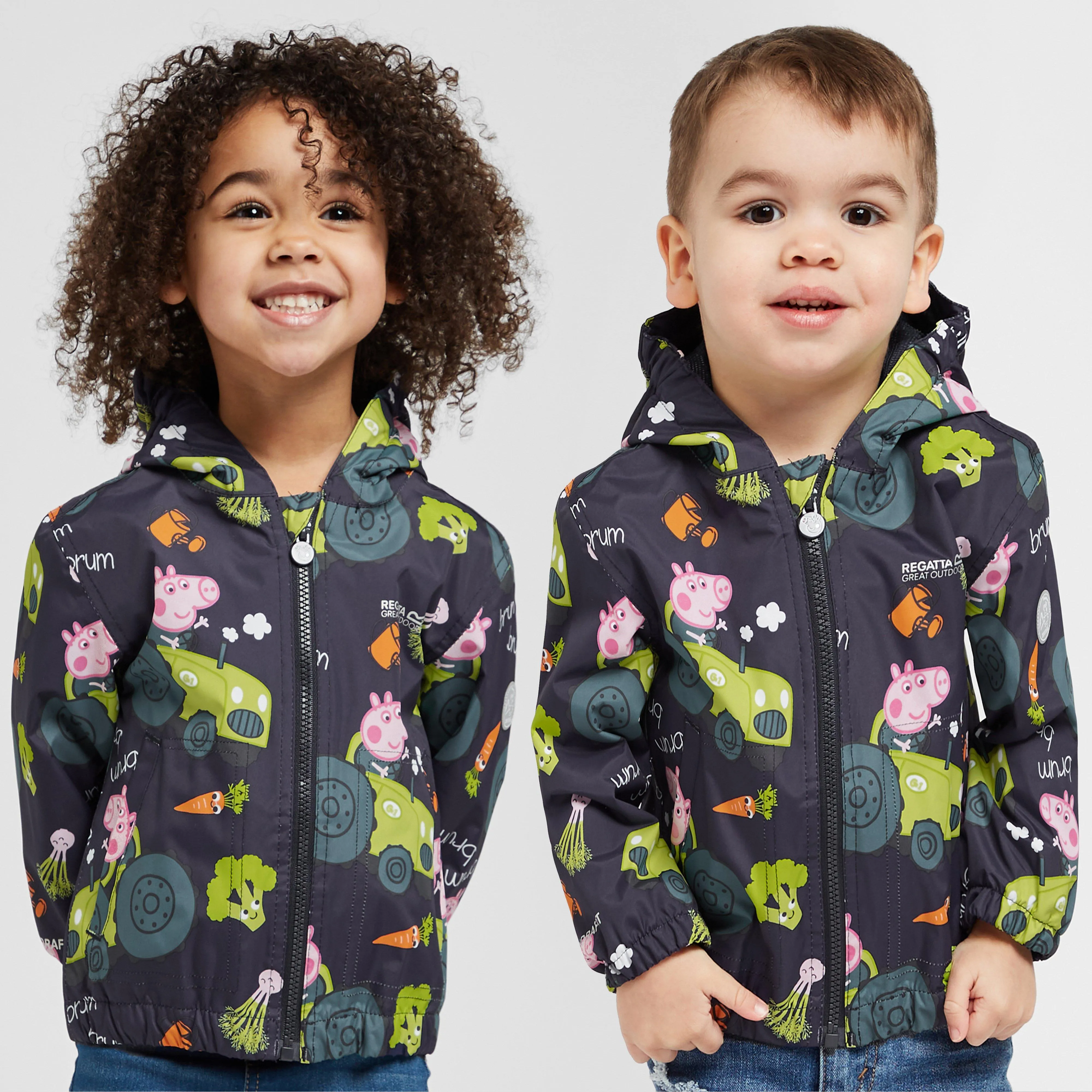 Regatta Kids' Peppa Pig Muddy Puddle Waterproof Jacket | Millets