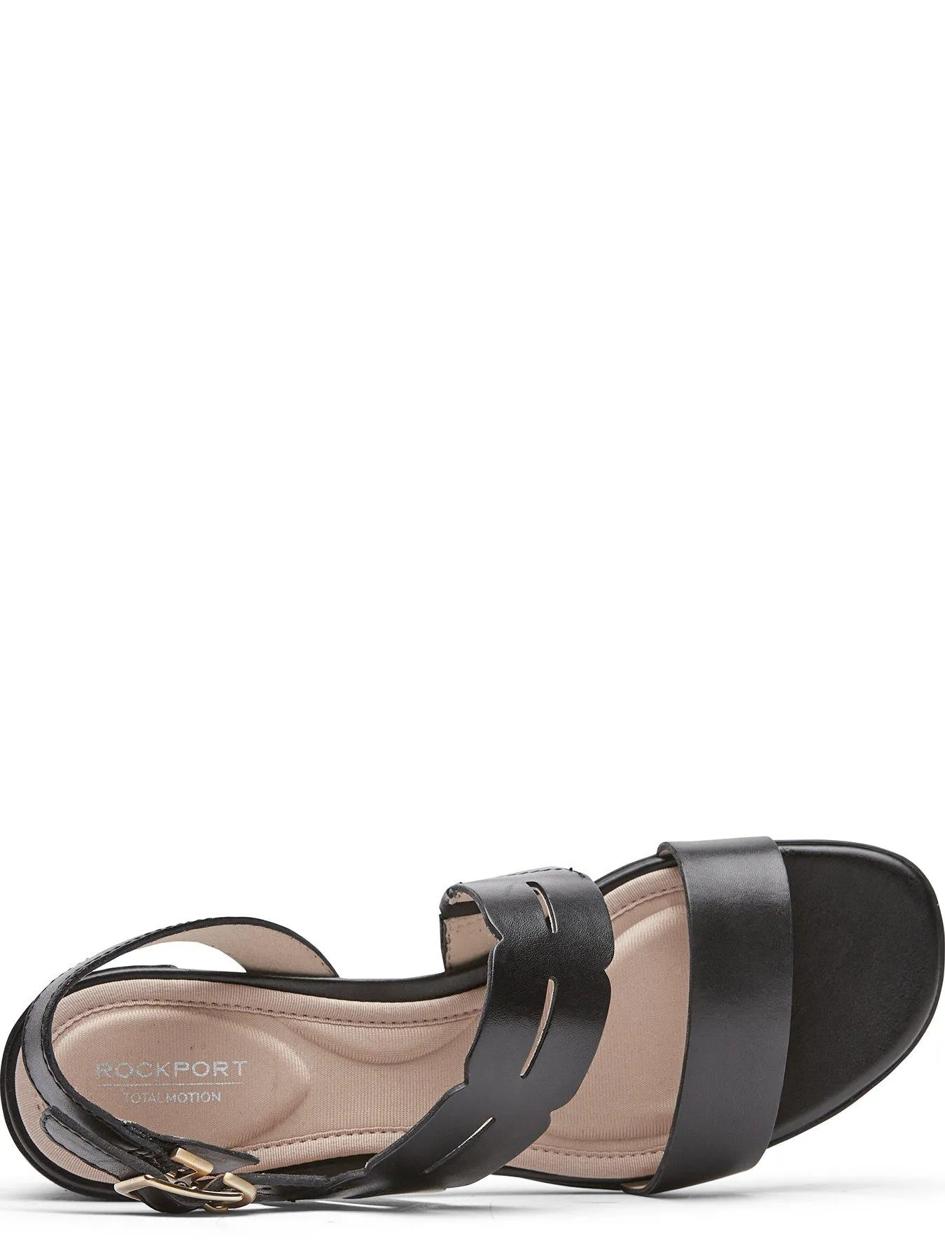 Rockport Total Motion Alaina Heeled Sandals - Black