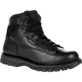 Rocky Women's Portland 6" Black Side Zip Waterproof Public Service Boot RKD0094 BLACK